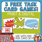 3 FREE Task Card Games! - Add Engagement to any Print or D