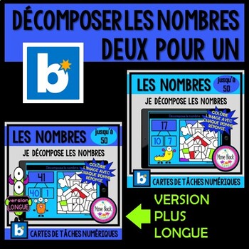 Preview of BOOM BUNDLE: Je décompose les nombres (2 versions: originale et longue)