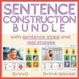 BOOM CARD BUNDLE! Sentence Construction (Sentence Strips a