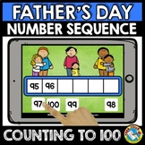 BOOM CARD FATHERS DAY MATH CENTER ORDER NUMBERS TO 100 ACT