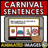 BOOM CARD READ MATCH SENTENCE PICTURE ACTIVITY CARNIVAL CO