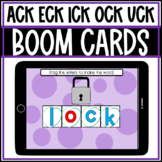 BOOM CARDS ACK ECK ICK OCK & UCK Build a Word Spelling