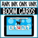 BOOM CARDS ANK INK ONK & UNK: Build a Word