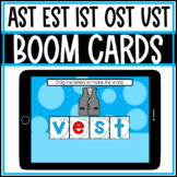 BOOM CARDS AST EST IST OST & UST: Build a Word