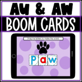 BOOM CARDS AU & AW Words: Build a Word