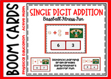 BOOM CARDS - Addition  Baseball Fitness Fun & Distance Learning