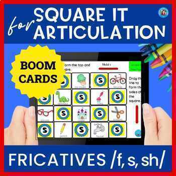 Preview of Fricatives /f, s, sh/ Speech Therapy Articulation Games for BOOM CARDS