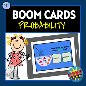 Preview of Mathematics| Probability| Boom Cards| Digital Task Activity