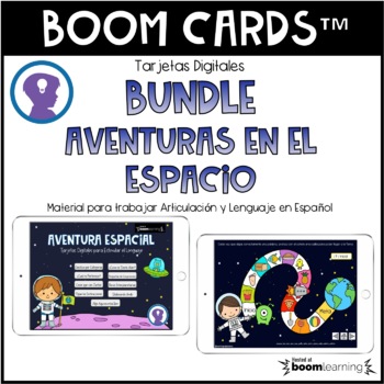 Preview of BOOM CARDS BUNDLE. Aventuras en el Espacio.