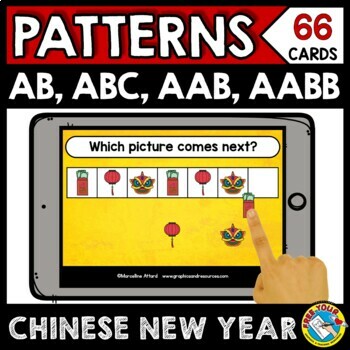 Preview of BOOM CARDS CHINESE NEW YEAR ACTIVITY PATTERNING HOLIDAYS AROUND THE WORLD
