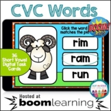 BOOM CARDS | CVC Picture Word Match