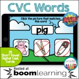 BOOM CARDS | CVC Word Picture Match