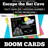 BOOM CARDS | Digital Bat Cave Escape Room | Word Problems
