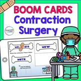 Digital Boom Cards CONTRACTION SURGERY Remote Learning Games