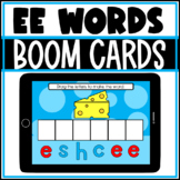 BOOM CARDS Double Vowel EE Build a Word Spelling