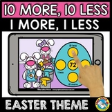 BOOM CARDS EASTER MATH ACTIVITY 1ST GRADE 10 MORE 10 LESS 