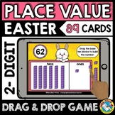 BOOM CARDS EASTER PLACE VALUE DISTANCE LEARNING TENS ONES 