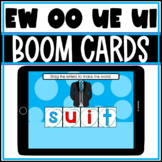 BOOM CARDS EW OO UE and UI Words Build a Word Spelling