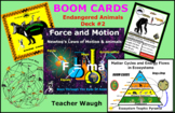 BOOM CARDS - Endangered Animals in ecosystems Deck #2