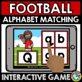 BOOM CARDS FOOTBALL ACTIVITY ALPHABET LETTER MATCHING UPPE