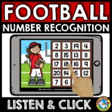 BOOM CARDS FOOTBALL MATH ACTIVITY ID NUMBER RECOGNITION 1-