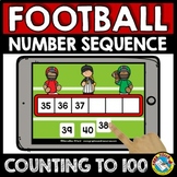 BOOM CARDS FOOTBALL MATH NUMBER SEQUENCING TO 100 ACTIVITY