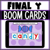 BOOM CARDS Final Y Words Build a Word Spelling