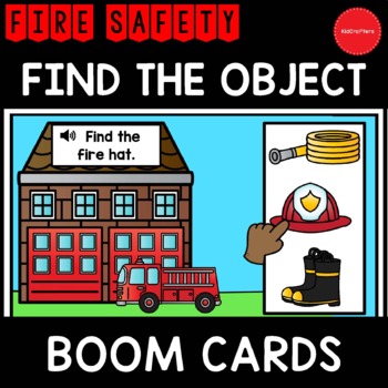 Preview of BOOM CARDS™ Fire Safety Find the Object Distance Learning