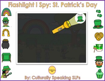 Preview of BOOM CARDS™ Flashlight I SPY: St. Patrick's Day Edition