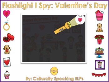 Preview of BOOM CARDS™ Flashlight I SPY: Valentine's Day Edition