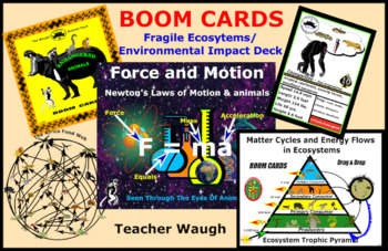 Preview of BOOM CARDS - Fragile Ecosystems/Environmental Impact (20 cards)