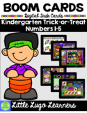 BOOM CARDS Kindergarten Trick-or-Treat Numbers 1-5