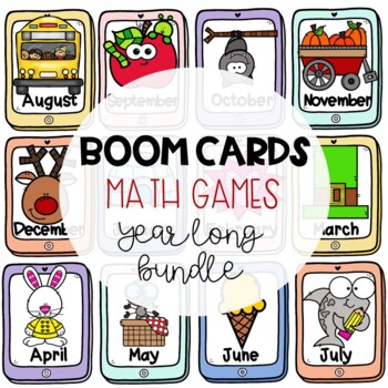 Preview of BOOM CARDS MATH | Basic operations Centers | Math Digital Resources