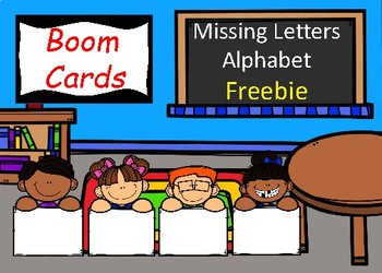 Preview of BOOM CARDS - Missing Letters (Alphabet) FREEBIE