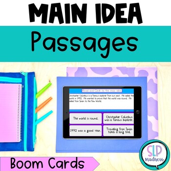 Preview of Finding the Main Idea Short Passages and Stories with Comprehension Questions