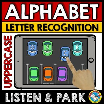 Preview of BOOM CARDS PARKING LOT ACTIVITY ALPHABET RECOGNITION LETTERS ASSESSMENT GAME