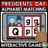 BOOM CARDS PRESIDENTS DAY ACTIVITY ALPHABET LETTER MATCHIN