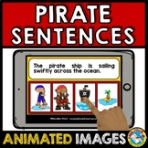 BOOM CARDS READ & MATCH SENTENCE PICTURE ACTIVITY PIRATES 