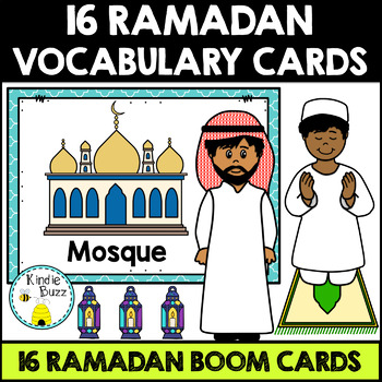 Preview of BOOM CARDS: Ramadan Vocabulary (Distance Learning)