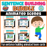 BOOM CARDS Sentence building BUNDLE | with animated GIFs  #touchdown22