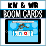 BOOM CARDS Silent Letters KN & WR Words Build a Word Spelling