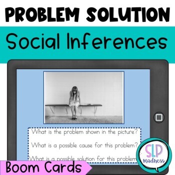 Preview of Problem Solving Scenarios Speech Therapy Social Skills Problem & Solution Cards
