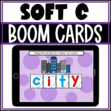 BOOM CARDS Soft C Words Build a Word Spelling