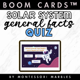 BOOM CARDS™ : Solar System Facts Quiz