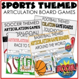 Speech Therapy Sports BOOM CARDS Articulation Games BUNDLE