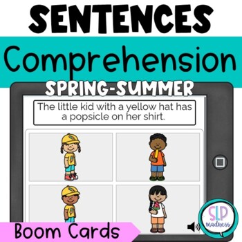 Preview of Spring Summer Sentence Comprehension April May June Speech & Language Therapy