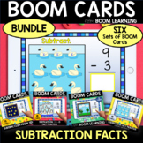BOOM CARDS Subtraction Facts BUNDLE Distance Learning