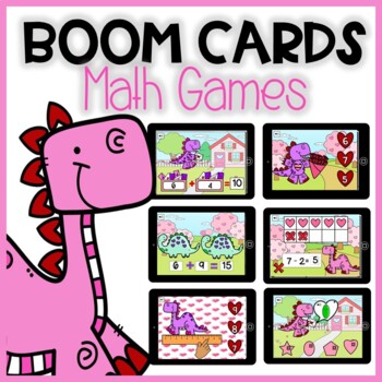 Preview of BOOM CARDS VALENTINE'S DAY: Math games about numbers | Digital Centers