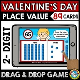 BOOM CARDS VALENTINES DAY PLACE VALUE DIGITAL TENS ONES 1S