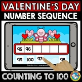 BOOM CARDS VALENTINES DAY MATH NUMBER SEQUENCING TO 100 AC